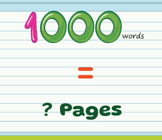 1000 words equal to how many pages